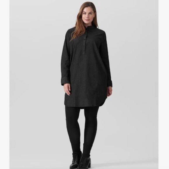 Universal Standard Dresses & Skirts - Universal Standard Hannah Denim Shirtdress in Black/Gray W2135 Plus Size 18-20